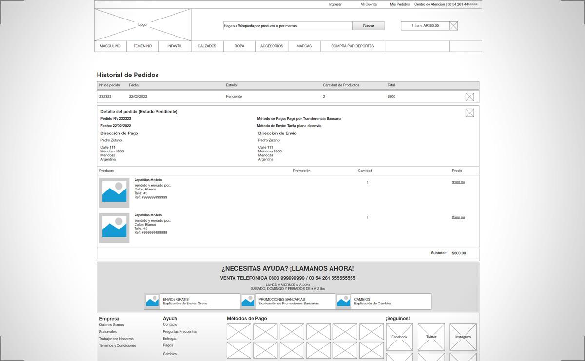 Sport E-commerce UX Design