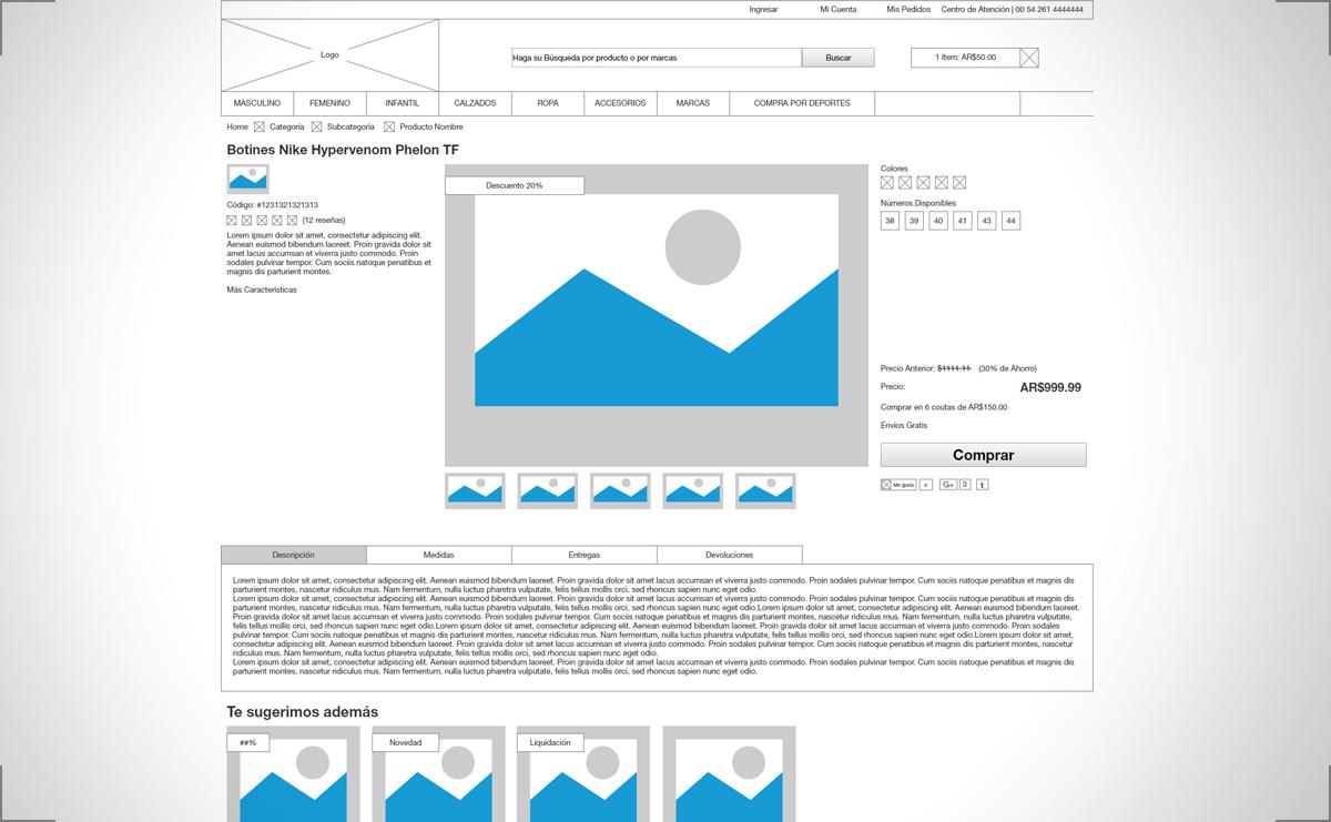 Sport E-commerce UX Design
