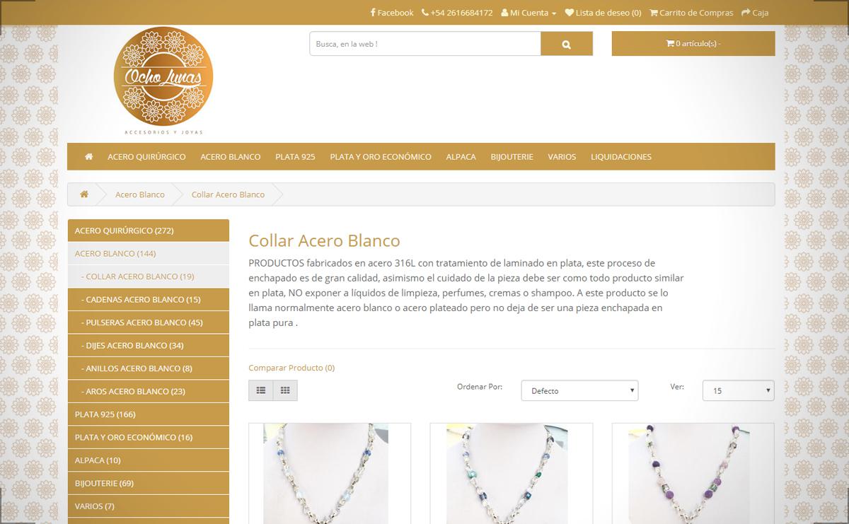Ocho Lunas Accesorios